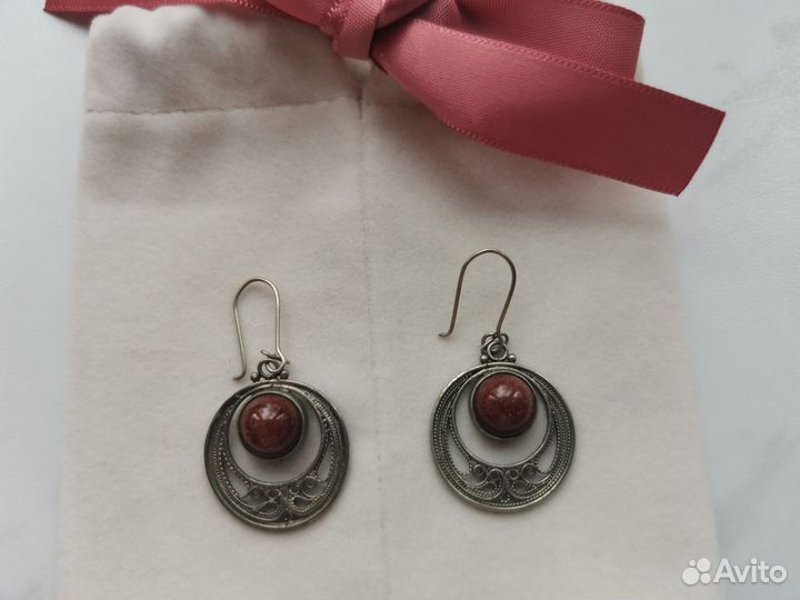 Серьги с авантюрином