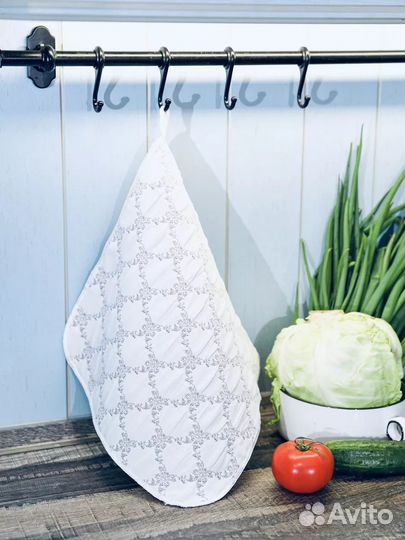Комплект полотенец стеганых 2 шт, для кухни