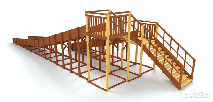 Зимняя горка,детская площадка,горка деревянная