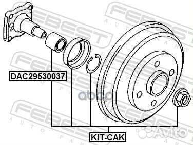 К-кт подшипника ступ. зад. Ford Focus all 98