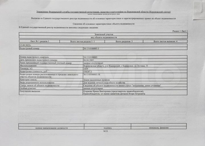 Участок 24 сот. (СНТ, ДНП)