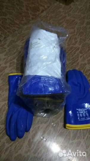 Перчатки резиновые утепленные до - 20 демисезонные