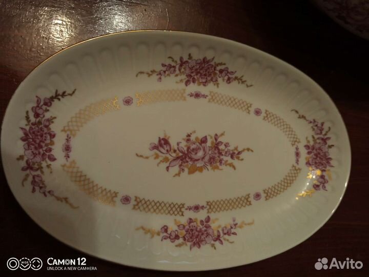 Столовый фарфоровый сервиз на 12 персон гдр