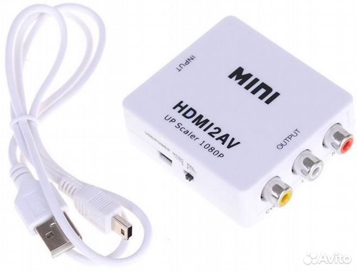 Переходник с hdmi на 3*RCA тюльпан