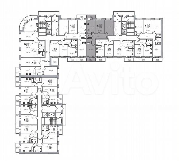 3-к. квартира, 79,5 м², 6/18 эт.