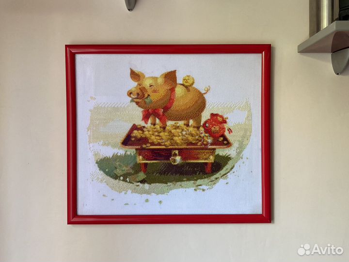 Картина фэншуй Денежная свинка