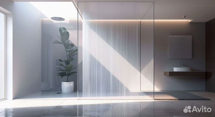 Стеклянные душевые