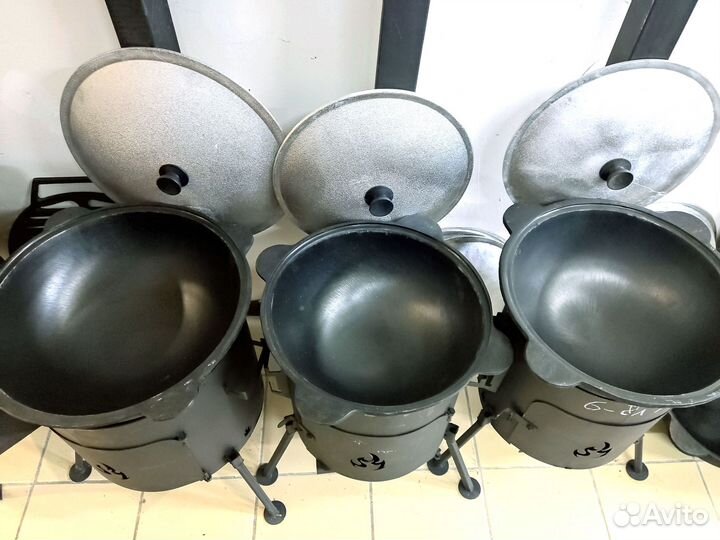 Казан чугунный узбекский толстостенный