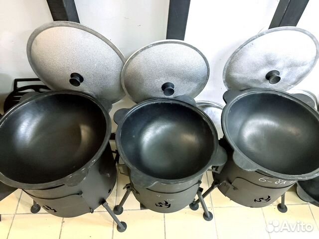 Казан чугунный узбекский толстостенный