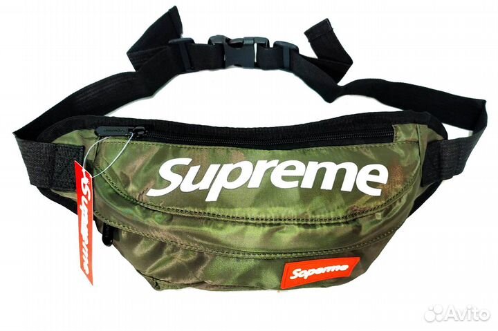 Поясная сумка №3 Supreme зеленый