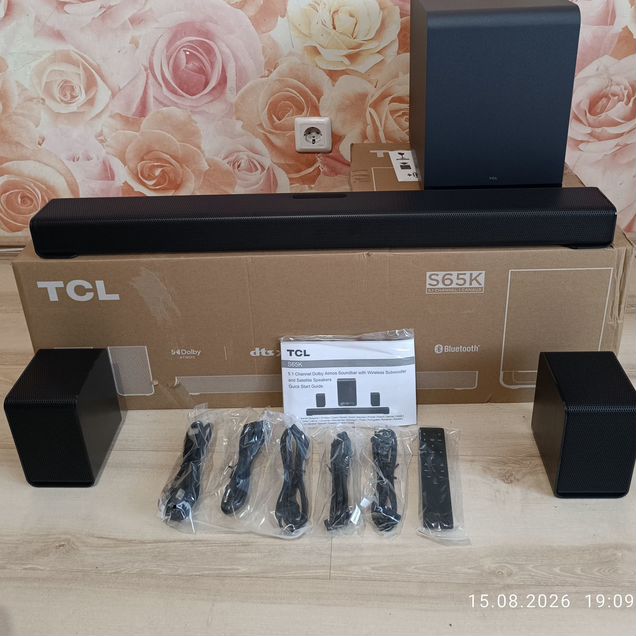 Саундбар 5.1 TCL S65K Soundbar 630Вт, Dolby Atmos
