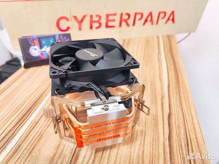 Кулер на процессор 4 трубки 4 pin 90mm башня