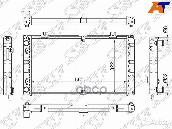 Радиатор LADA Priora 07-18 sgld00021 Sat