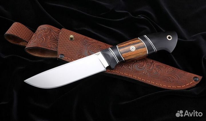 Нож Странник-2 S390 рукоять карбон железное дерево