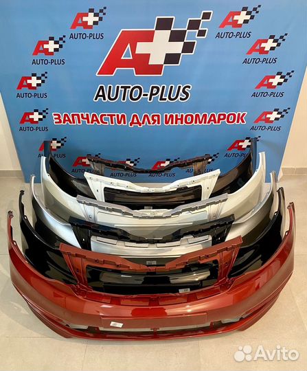 Бампер крашеный на KIA RIO 3 рестайлинг