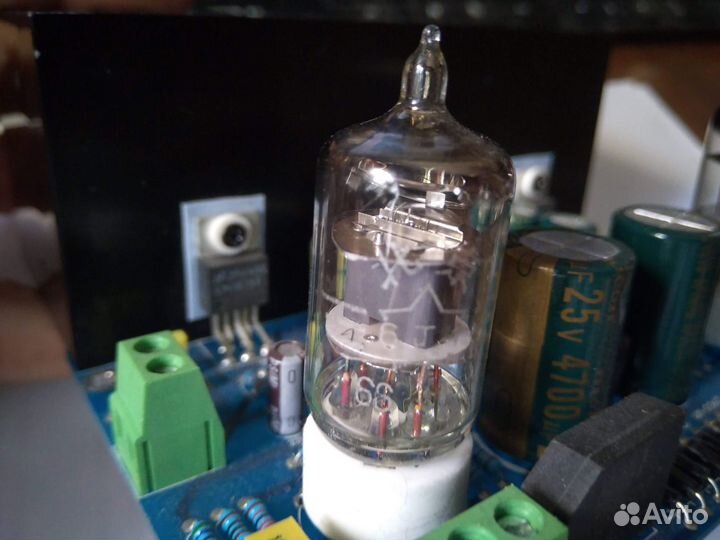 Ламповый усилитель 6J1 LM1875 стерео 2х25Вт