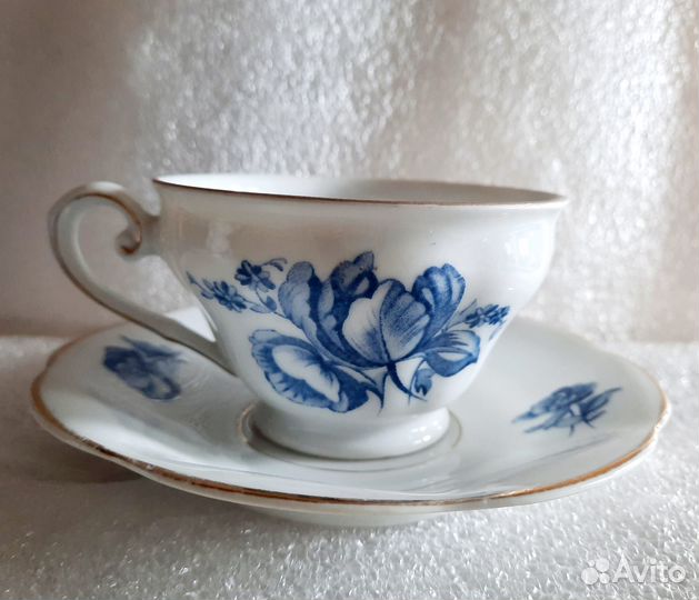 Старинная Чашка с блюдцем Hutschenreuther