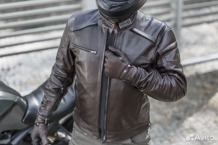 Мотокуртка кожаная shima blake