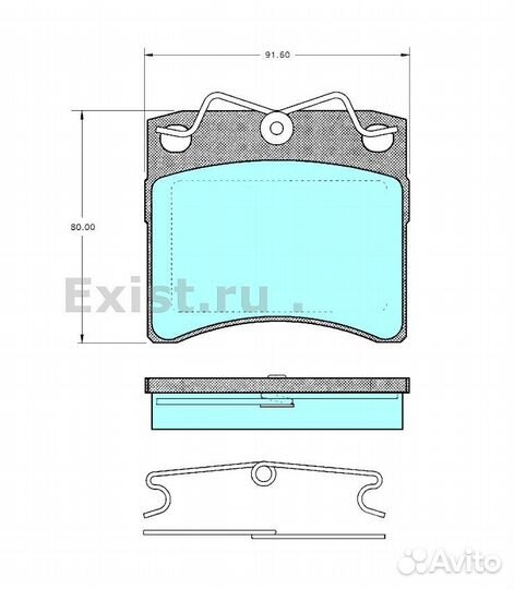 Тормозные колодки VW Transporter