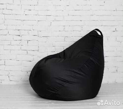 Кресло мешок пуфик черный