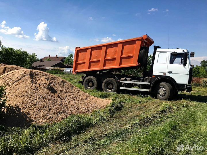 Песок карьерный с доставкой