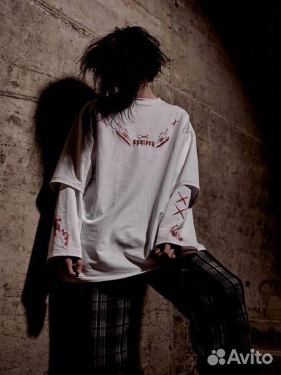 Лонгслив blood your mother by ssatoru