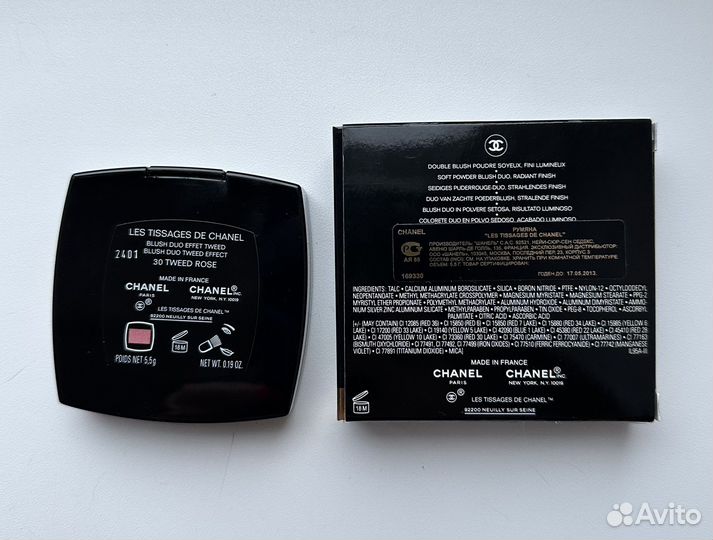 Chanel румяна пудра 30 tweed rose