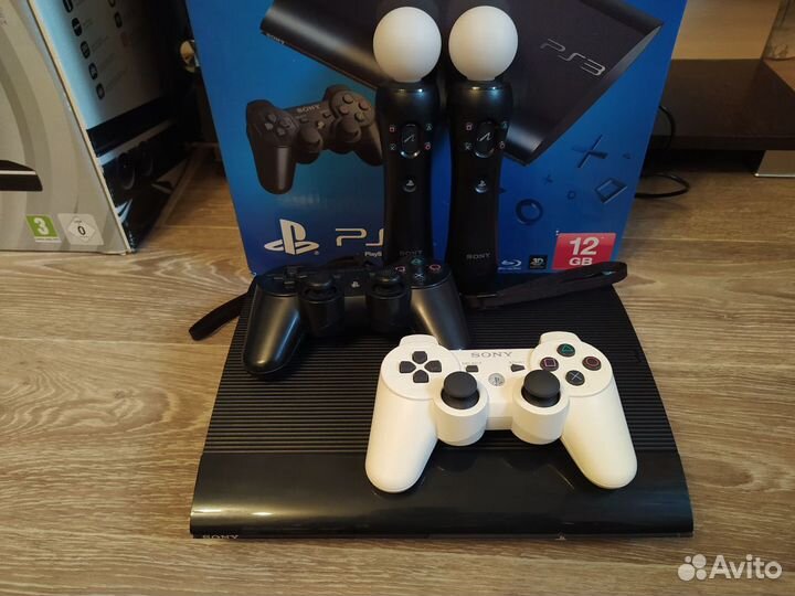 Sony ps3 500гб HEN 40 игр + 2 геймпада