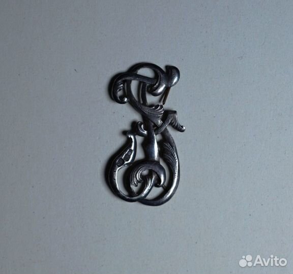 Старинный вензель(монограмма) серебро