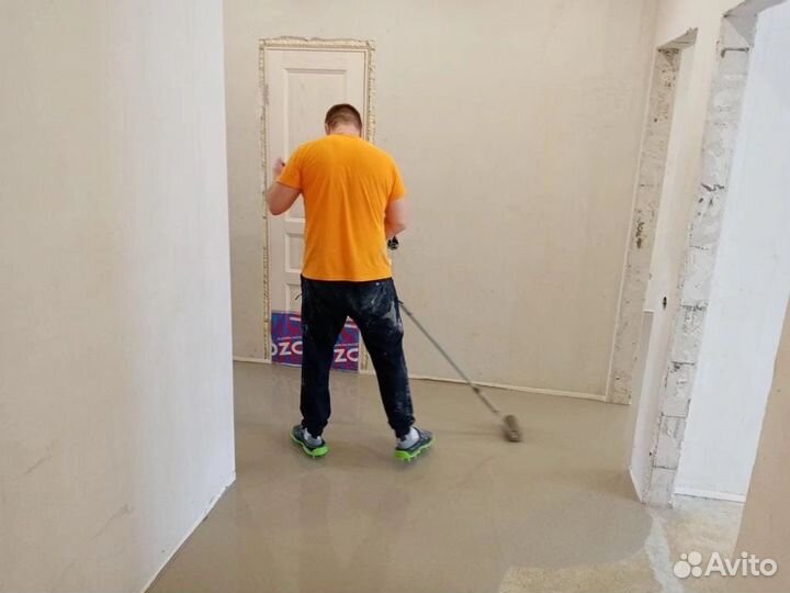 Наливной пол.Укладка ламината,кварц-винила