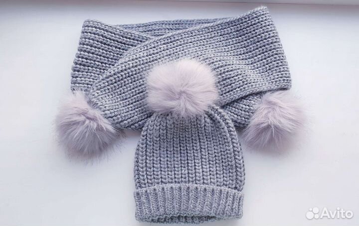 Шапка и шарф новые reserved 50-52