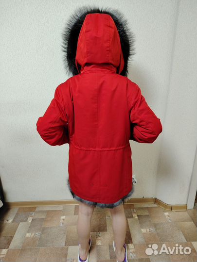 Парка с натуральным мехом 46 48