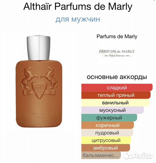 Духи мужские Parfums de Marly Althair