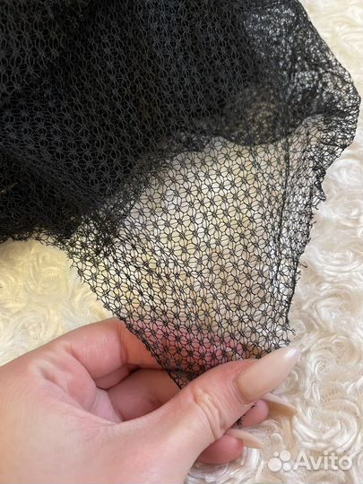 Черная сетка отрез ткани