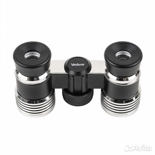 Бинокль театральный Veber(черный/серебро/фокусиров
