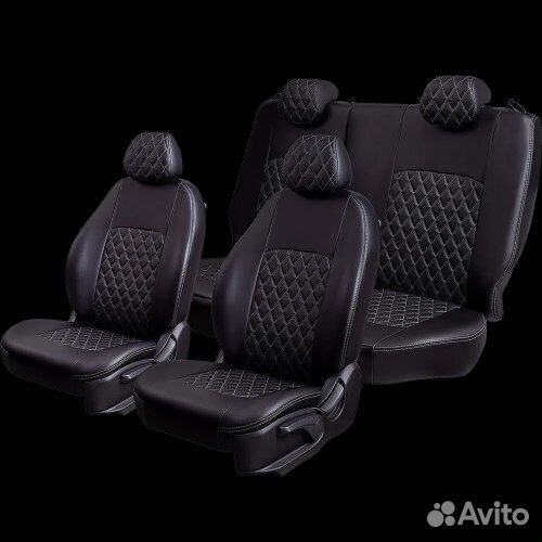 Чехлы на сиденье Renault Logan-2 06.2016-12.2018г