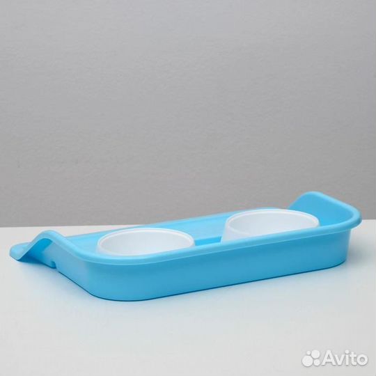 2 шт. Миски с лотком 'Феликс' 0,3 л, 41 x 30 x 6 с