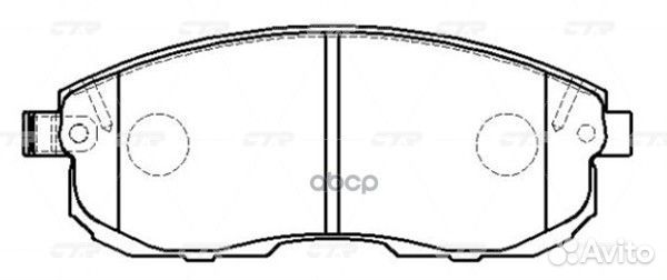 CKN-16 Колодки тормозные дисковые перед G