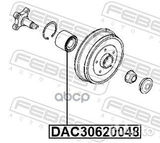 Подшипник ступицы задний renault duster, nissan