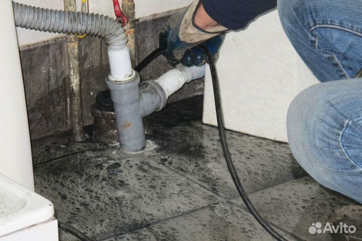 Прочистка канализации Устранение засоров Гарантия