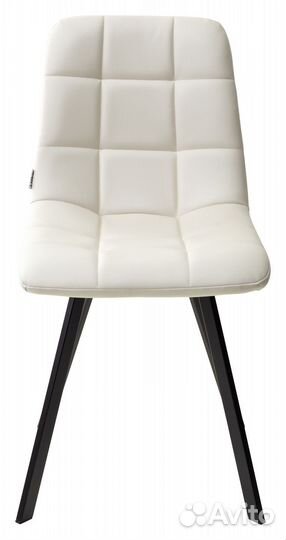 Стул chilli square черный/экокожа светло-бежевый