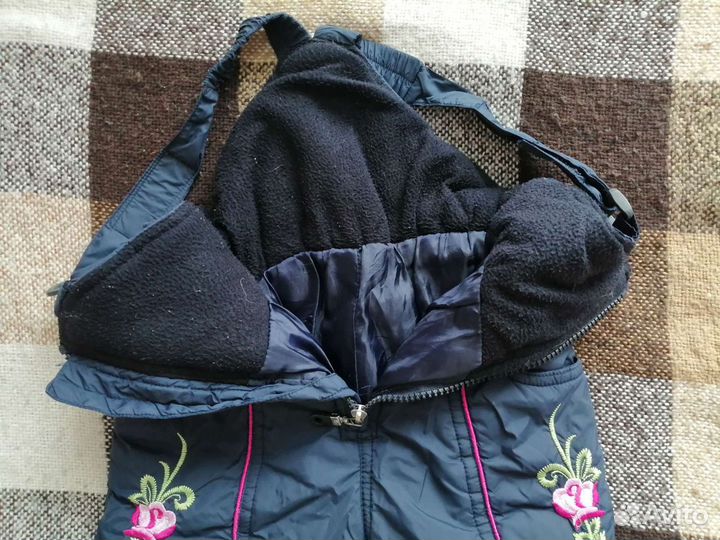 Осенние болоневые штаны для девочки