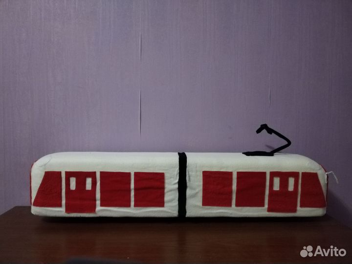 Мягкая игрушка трамвай 100 см