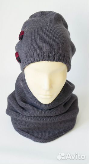 Для девочки шапка и воротник новое