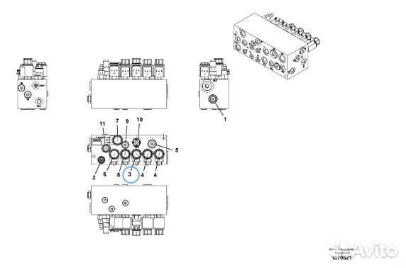 Клапан VOE80635204 / 80635204