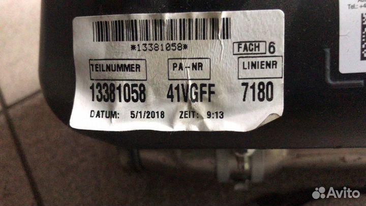 Подушка безопасности пассажира Опель Зафира С