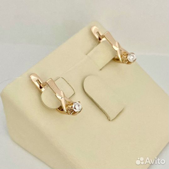 Золотые серьги 585 СССР
