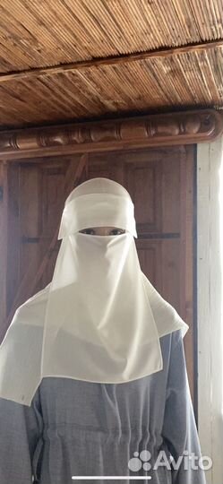 Никаб белый