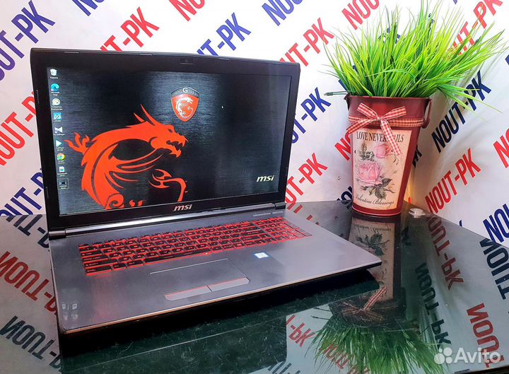 Игровой ноутбук MSI core i5/GTX1050Ti/ A989