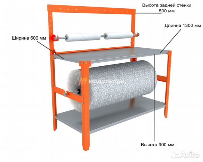 Упаковочный стол для склада в наличии
